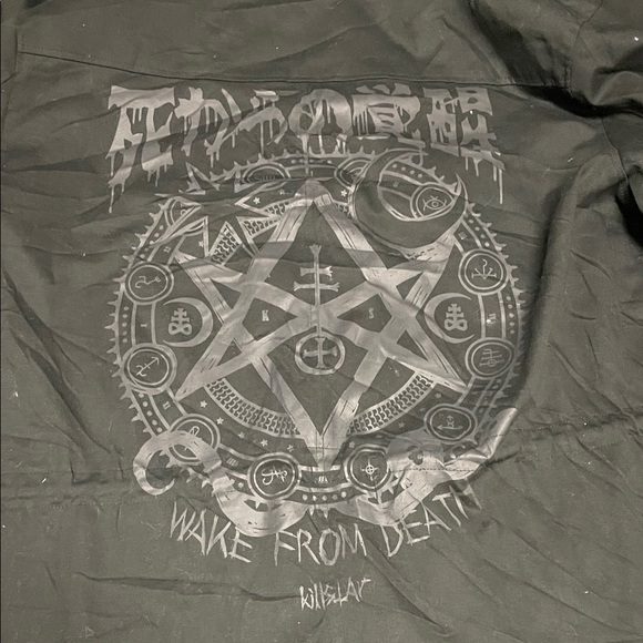 Killerstar unisex Black faux fur trimmed Hooded Jacket with toggle waist - new - Picture 16 of 16